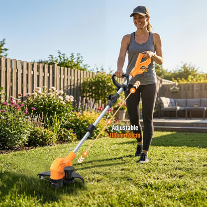TrimFlex™ Electric Lawn Mower 3000W Brushless | String Trimmer & Wheeled Edger Combo | 2×4.0Ah Battery