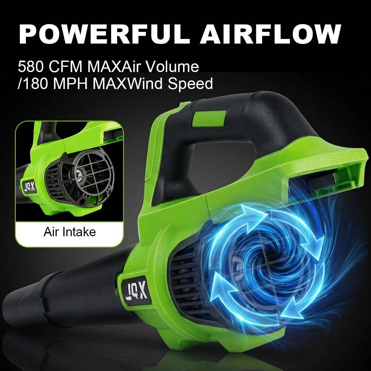 AirJet™ 21V Cordless Leaf Blower | Brushless Motor, Dual Batteries & High-Performance Handheld Yard Blower