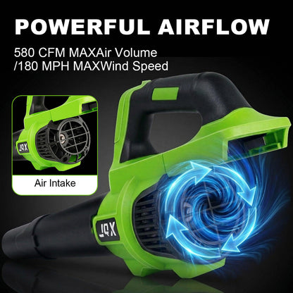 AirJet™ 21V Cordless Leaf Blower | Brushless Motor, Dual Batteries & High-Performance Handheld Yard Blower