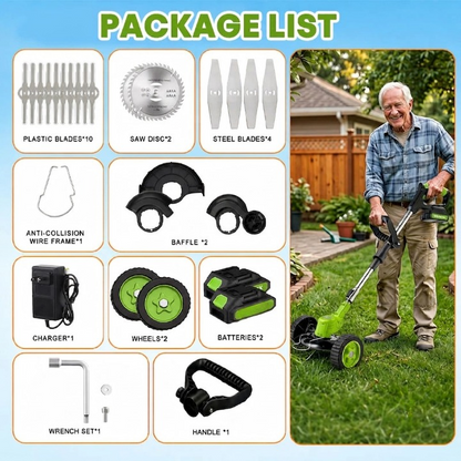 TrimFlex™ 3-in-1 Grass Trimmer | Cordless use, edging, cutting blades