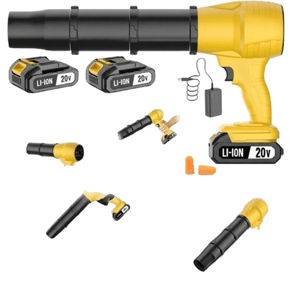 Turbo™ 20V Brushless High-Pressure Leaf Blower | 2×2000mAh Battery, 3 Nozzles