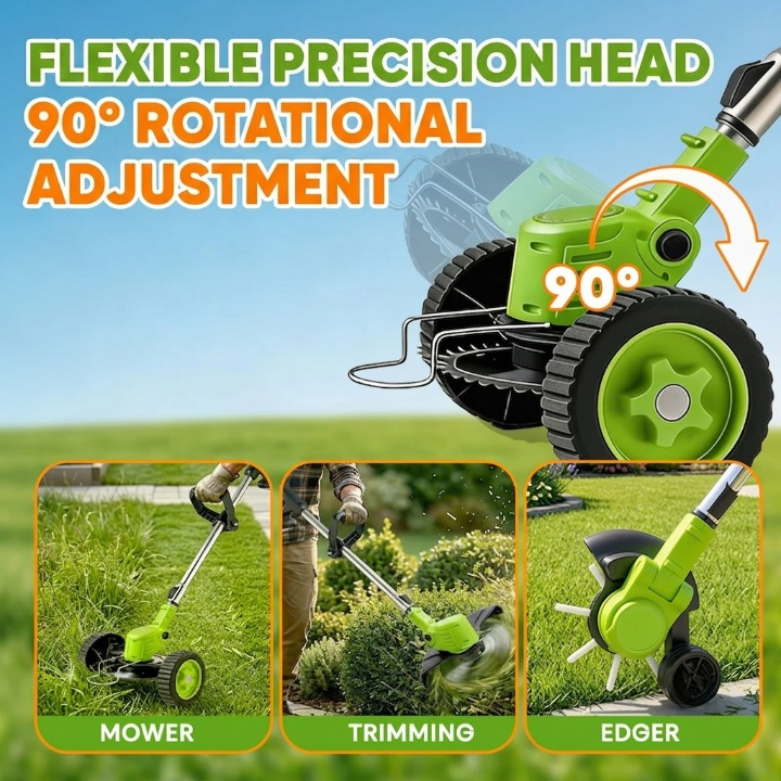 TrimFlex™ 3-in-1 Grass Trimmer | Cordless use, edging, cutting blades