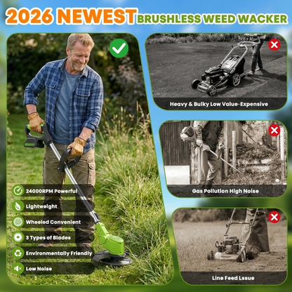 TrimFlex™ 3-in-1 Grass Trimmer | Cordless use, edging, cutting blades