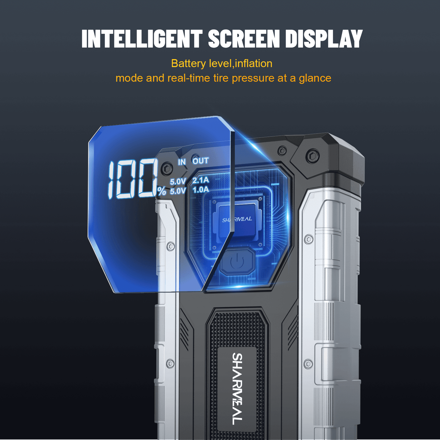 MULTI FUNCTION Car Jump Starter Power Bank with LED Emergency Light