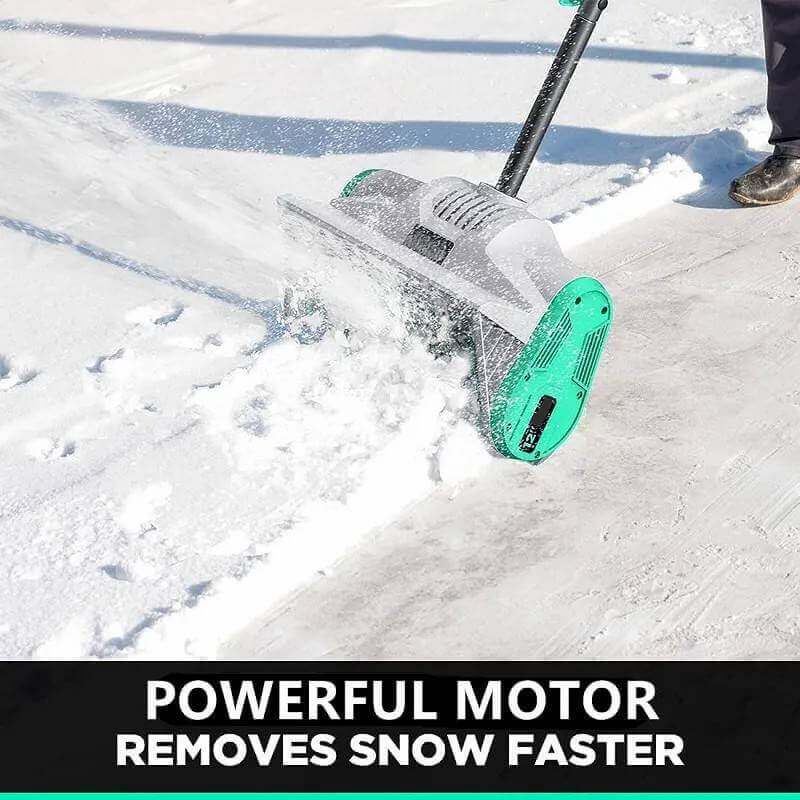 20V Cordless Snow Shovel – 12" Lightweight & Powerful Electric Snow Blower with 2X Battery