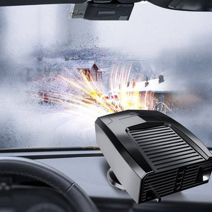 2-in-1 Portable Car Heater & Fan – Fast Defrost, Demist & Cooling