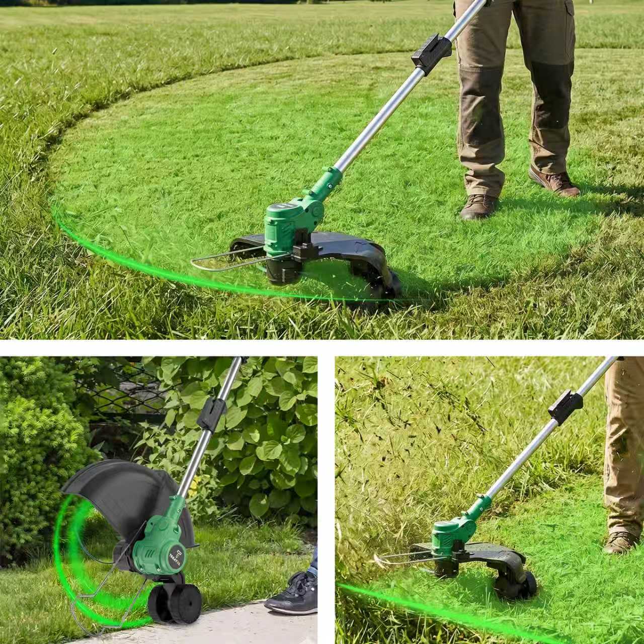 TrimFlex™ 3-in-1 Grass Trimmer | Cordless use, edging, cutting blades