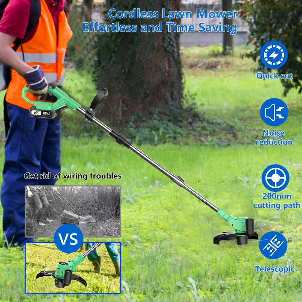 TrimFlex™ 3-in-1 Grass Trimmer | Cordless use, edging, cutting blades