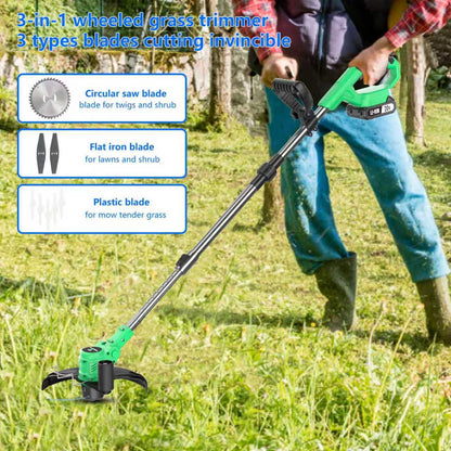 TrimFlex™ 3-in-1 Grass Trimmer | Cordless use, edging, cutting blades