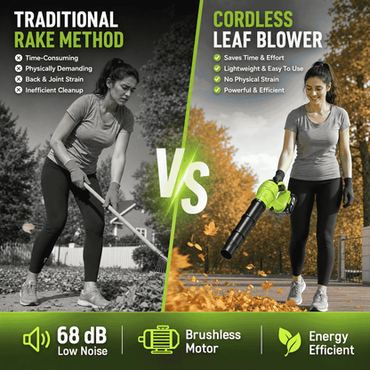 Turbo Cordless Leaf Blower – 150 MPH 600 CFM, 20V 4.0Ah Battery, Lightweight 4-in-1 Handheld Blower