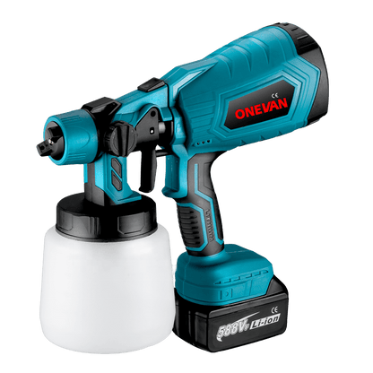 1500W Electric Paint Spray Gun with Dual Battery