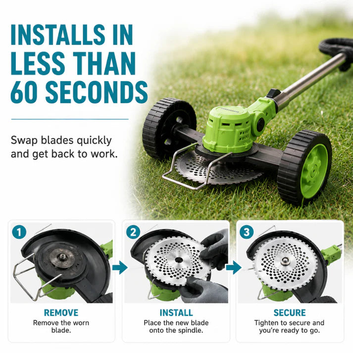 TrimFlex™ 3-in-1 Grass Trimmer | Cordless use, edging, cutting blades