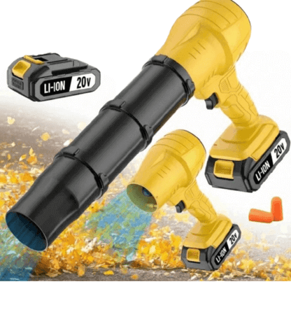 Turbo™ 20V Brushless High-Pressure Leaf Blower | 2×2000mAh Battery, 3 Nozzles