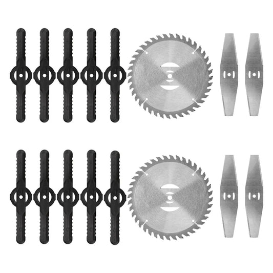 16PCS Replacement Blades Set for 3-in-1 Cordless Grass Trimmer