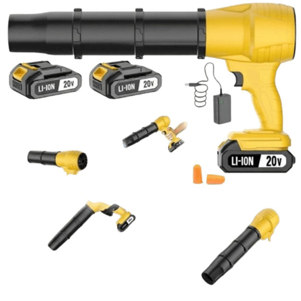 airjet 20v leaf blower brushless motor 3 nozzles dual batteries_1