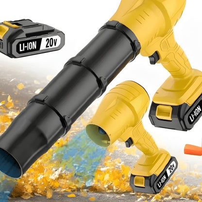 airjet 20v leaf blower brushless motor 3 nozzles dual batteries_4