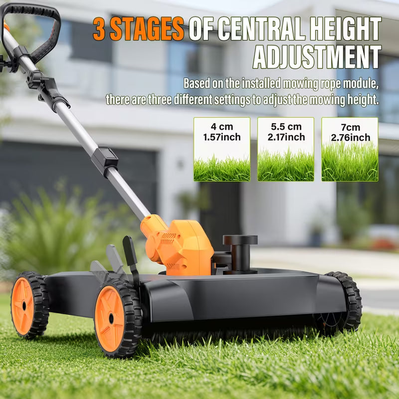 TrimFlex™ Electric Lawn Mower 3000W Brushless | String Trimmer & Wheeled Edger Combo | 2×4.0Ah Battery
