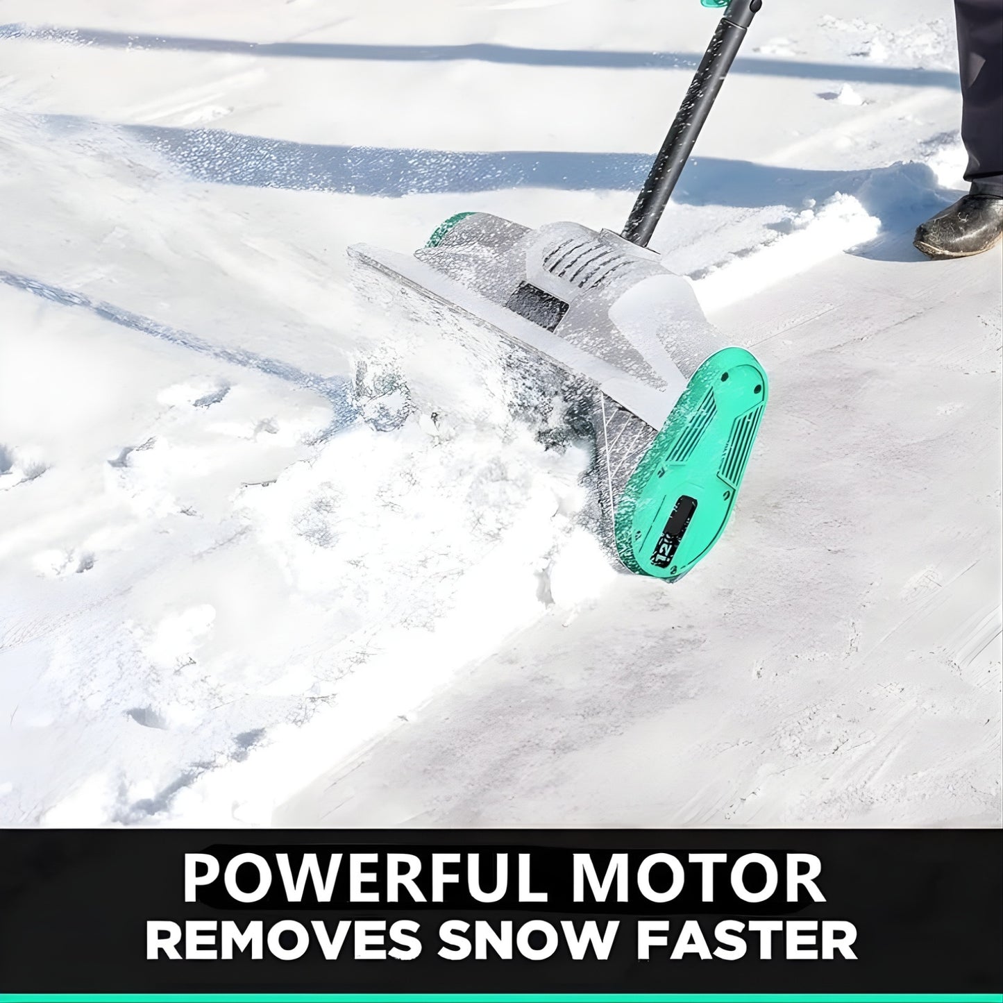 FrostSweep™ Cordless Snow Shovel | 20V use, 12" width, dual batteries