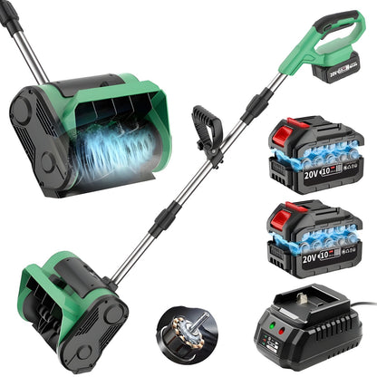FrostSweep™ Cordless Snow Shovel | 20V use, 12" width, dual batteries