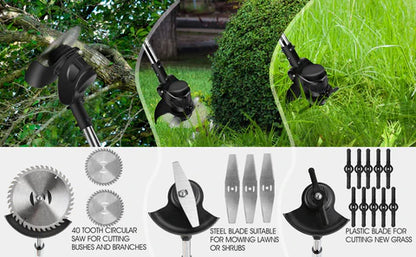 16PCS Replacement Blades Set for 3-in-1 Cordless Grass Trimmer
