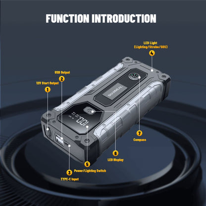 jumpmax car jump starter power bank led light multi port output_2