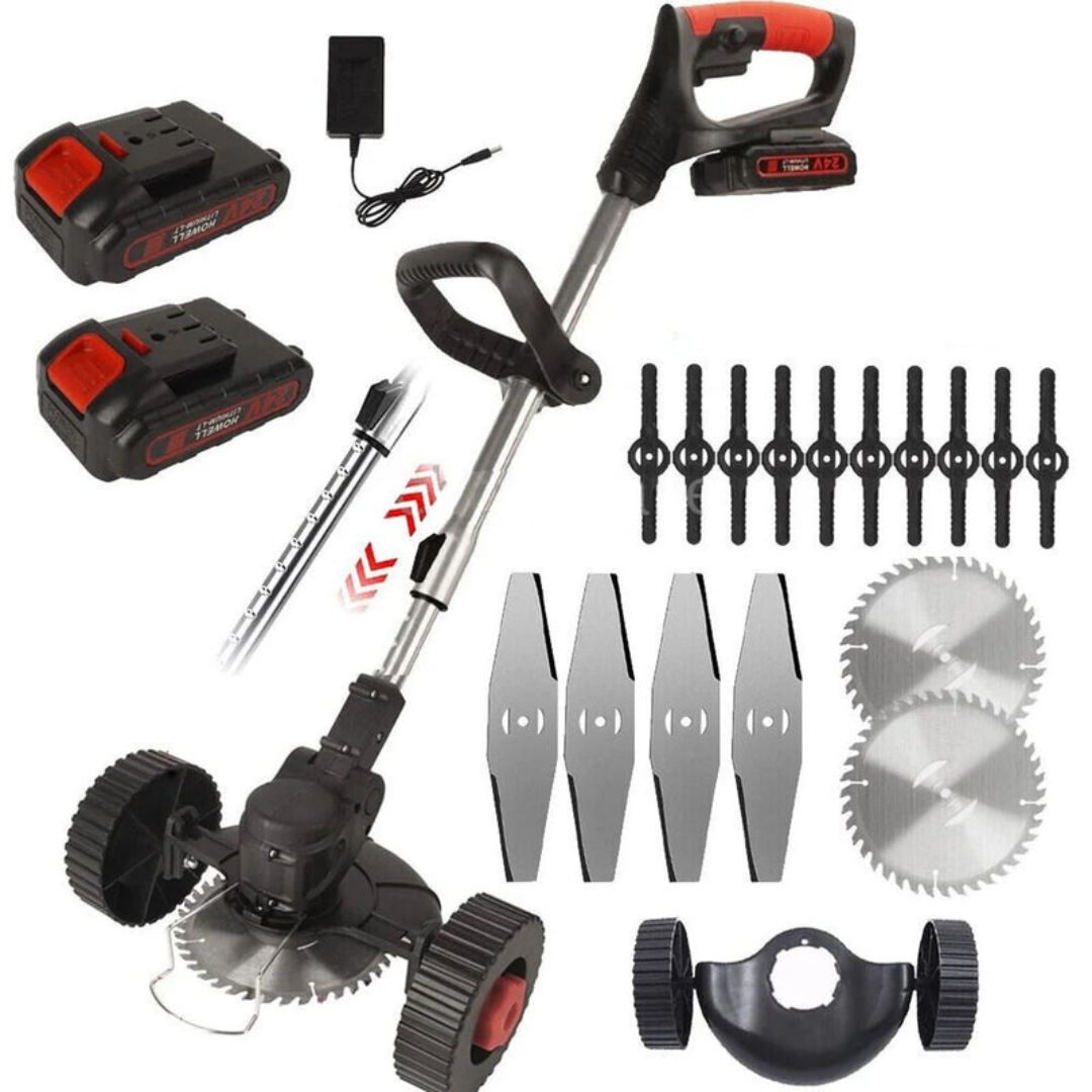 trimflex 3 in 1 grass trimmer cordless use edging cutting blades_2